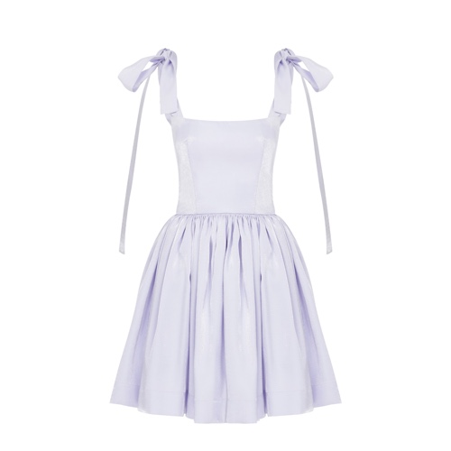Sibby Mini Dress In Lilac by NAZLI CEREN