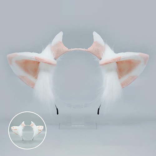 Cow Ear Cartoon Headband Cosplay - Pink
