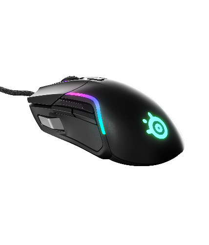 SteelSeries Rival 5 Gaming Mouse with PrismSync RGB Lighting and 9 Programmable Buttons – FPS, MOBA, MMO, Battle Royale – 18,000 CPI TrueMove Air Optical Sensor - Black - Wired Rival 5