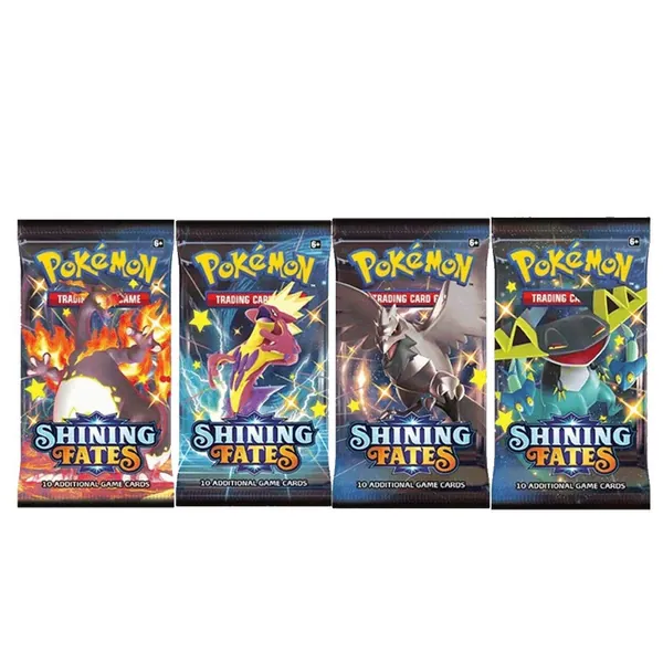 Pokemon Trading Card Game Shining Fates | 4 Sealed Booster Packs