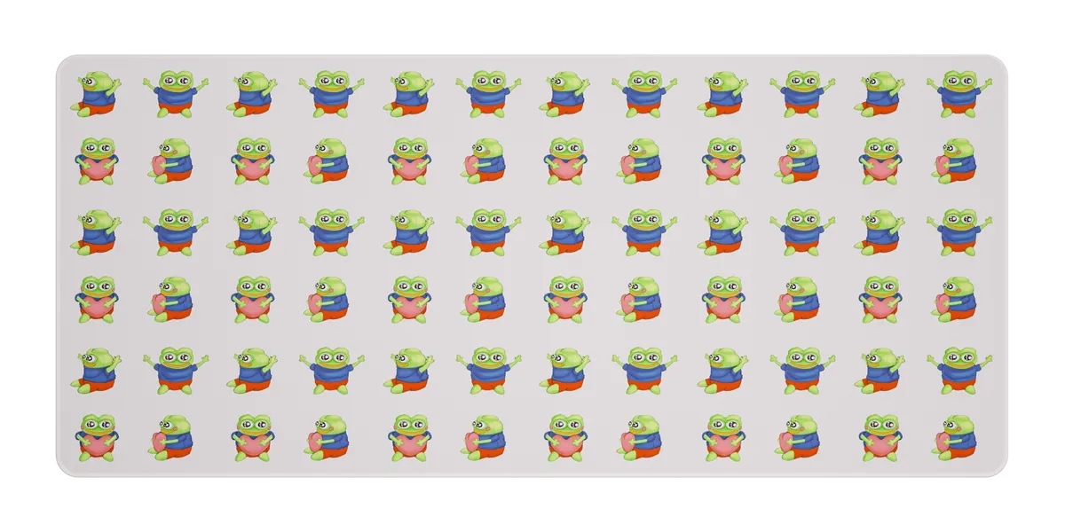 Peepo Desk Mat - Light (Collab @ PeepoParadise)