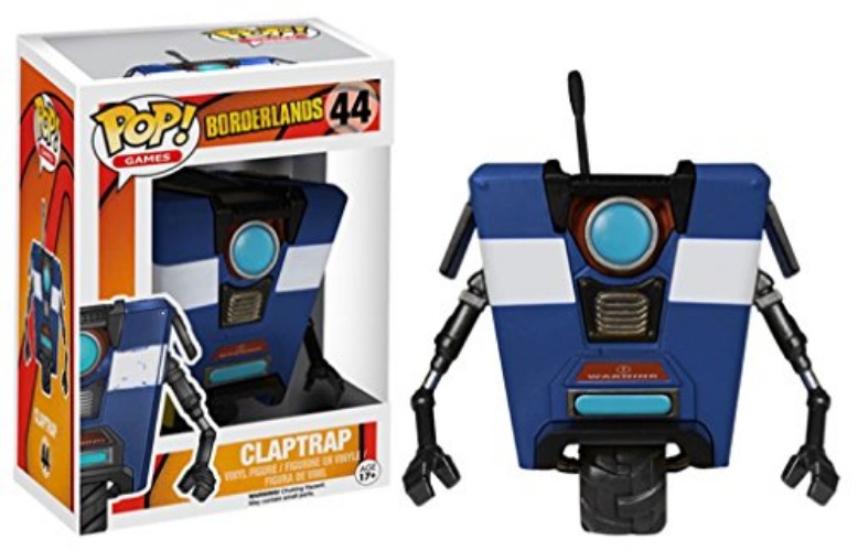 Funko 018475 Pop Games: Borderlands Claptrap 44 Vinyl Figure, Blue