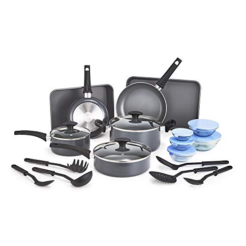Nonstick Cookware Set with Glass Lids 