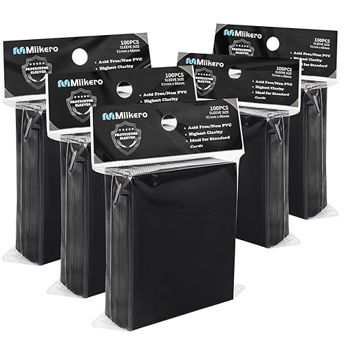 Mlikero Pack of 500 Soft Trading Card Sleeves