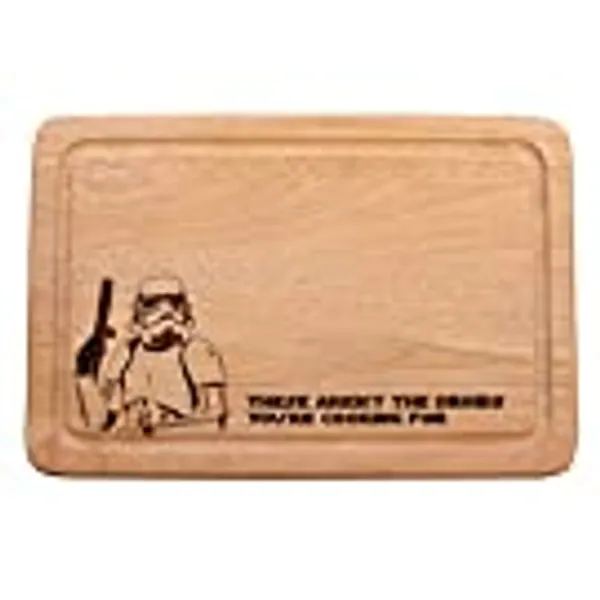 Star Wars Inspired"These aren't The Droids You're Cooking for" Wooden Chopping, Cutting, cheeseboard Gift