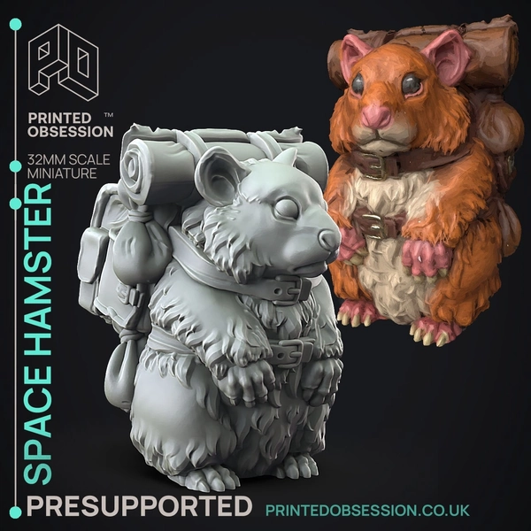 Space Hamster, Weird Shores | Printed Obsession | Tabletop & RPG Miniature