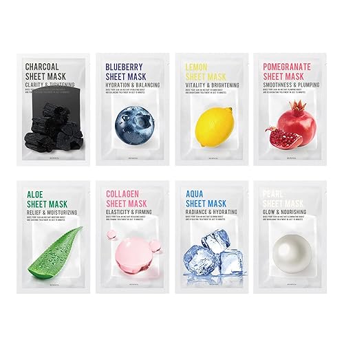 EUNYUL [PACK OF 8] Purity Sheet Mask Pack 8 Types Korean Skincare Facial Mask Pack - 8 TYPES