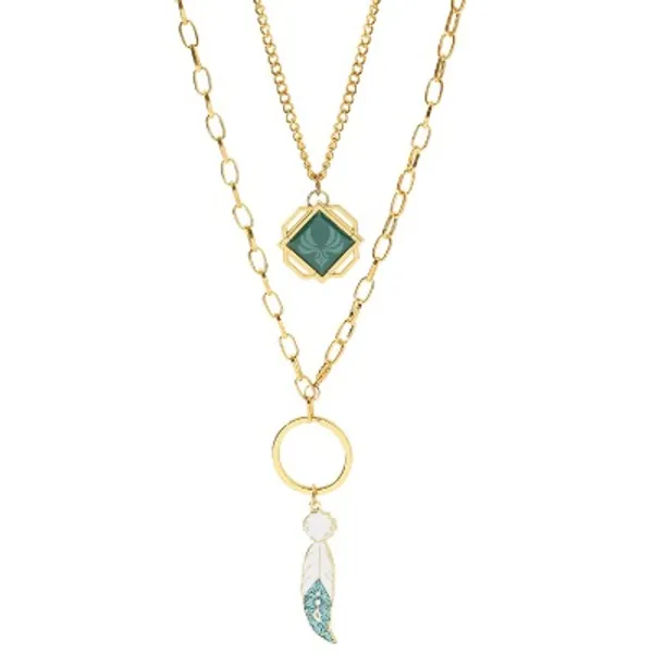 XAYGB Genshin Impact Venti 2 Stück Halskette,Anime Peripheral Figur Schmuck Geschenke Student Adult Game Fan Sammlung