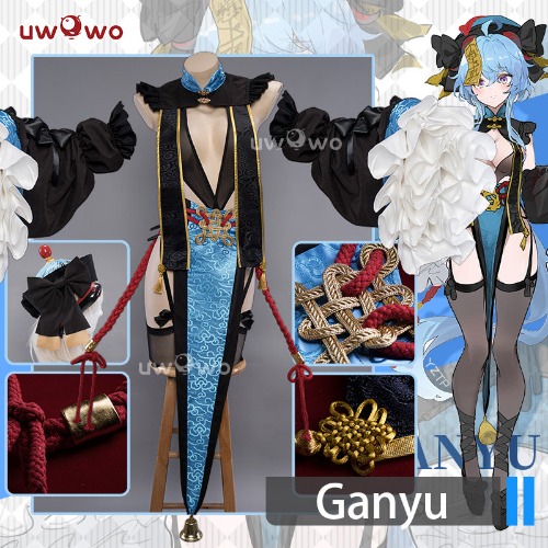 【Pre-sale】Uwowo Genshin Impact Fanart Ganyu demon Little Devil Cosplay Costume | M