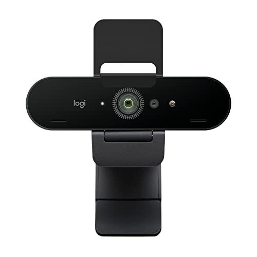 Logitech Brio Stream Webcam - Ultra 4K HD-Videogespräche, Mikrofon mit Geräuschunterdrückung, Weitwinkel, Kompatibel mit Microsoft Teams, Zoom, Google Meet auf PC/Mac - Schwarz - Webcam - Webcam