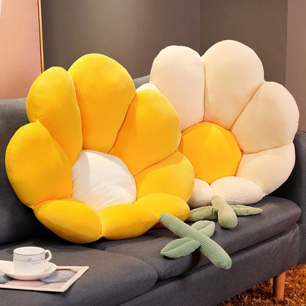 Large Flower Pillow, Decorative Throw Pillow, Flower Cushions, Home Decor, Floor Cushions, Gift for Her, Bedroom Living Room Decor