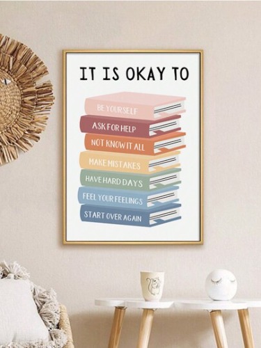cute boho frame with inspiring words