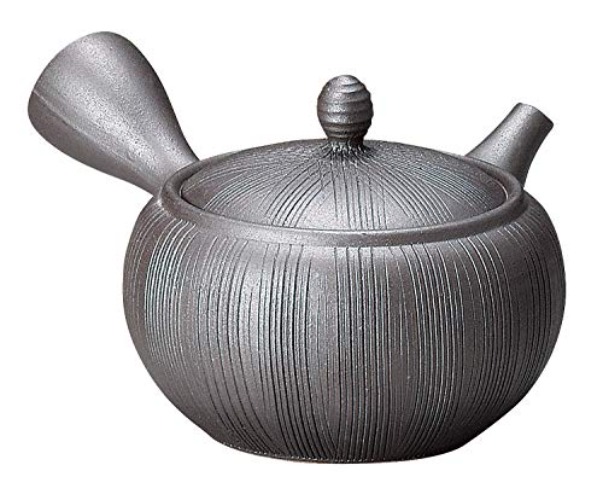 Japanese Kyusu Tokoname Clay Teapot Isshin 11.5 Fluid Onces IL228 (Single Pack)
