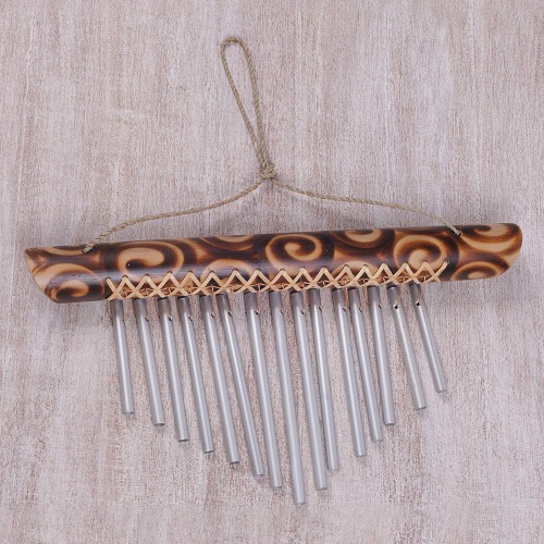 Seaside Dancer Handmade Bamboo Wind Chime from Bali | Default Title