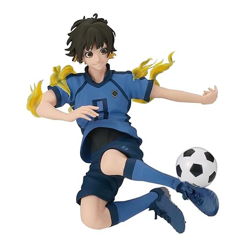 Insxuan Blue Lock Bachira Meguru Figur,Bachira Meguru Sportswear Anime Statue PVC Modell Bachira Meguru Skulptur Geburtstagsgeschenk Sammlerstück für Fans - Bachira Meguru - 12cm