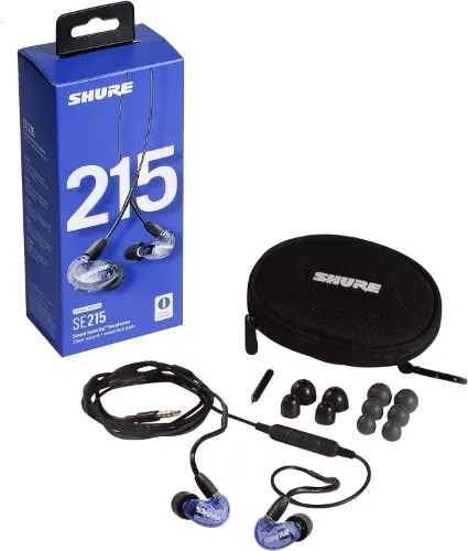 Shure SE215SPEPL+UNI-EFS PRO Wired Earbuds, Purple