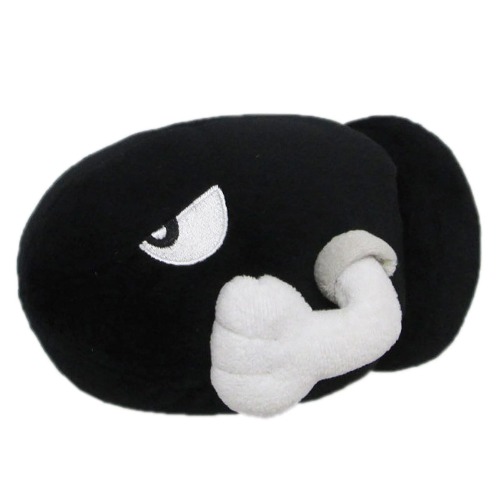 Super Mario All Star Collection Bullet Bill 6"Plush