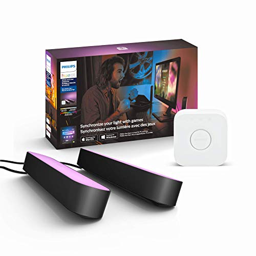 Philips Hue Play Starter Kit (2 Hue Play Light Bars + Bridge + Power Supply)
