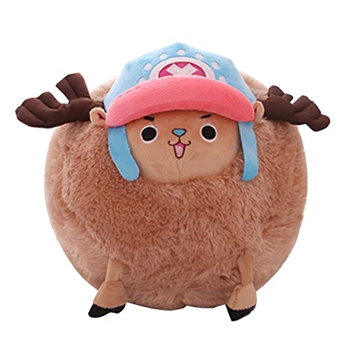 Xinchangda Anime Tony Tony Chopper Plush Toy Pillows Dolls Hand Warmer Plush Toys Kawaii Cartoon Animal Plushies Cute PetCushion for Kids Girls Boys 35CM - Blue - 35*35*35CM