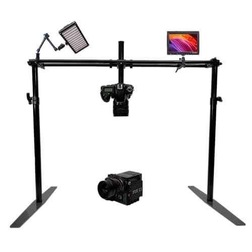 Glide Gear OH 200 Modular/Adjustable Video Camera Smartphone Overhead All Metal Flat Lay Rig Mount - OH 200 (Max Height 36")