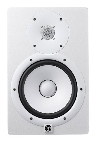 Yamaha HS8 W 8-Inch Powered Studio Monitor Speaker, White - Monitor Speaker - 8" - White - Single Unit