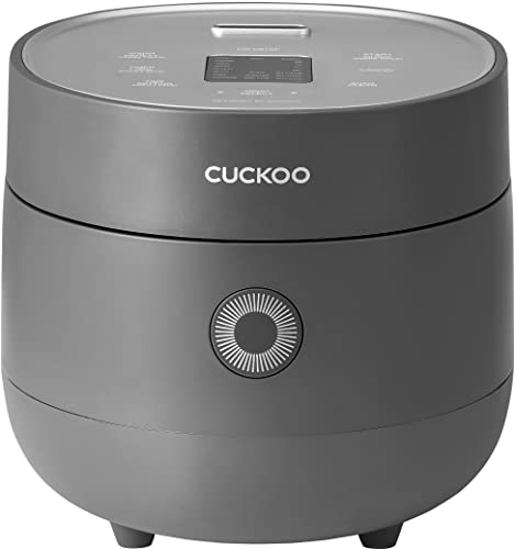 CUCKOO Micom Rice Cooker 13 Menu Options: White, GABA, Porridge, Baby, & More, Fuzzy Logic Tech, 6 Cup / 1.5 Qts. (Uncooked) CR-0675F Gray - GRAY - 6 CUP