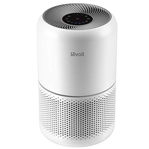 LEVOIT Air Purifier for Home Allergies Pets Hair in Bedroom, HEPA Filter, Covers Up to 1095 Sq.Foot Powered by 33W High Torque Motor, Remove Dust Smoke Pollutants, 0.3 Microns, Core 300, White - 300 Cream White