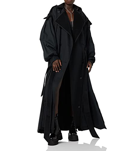 maison blanche All-Gender Long Sleeve Trench-Coat - 4 - Black