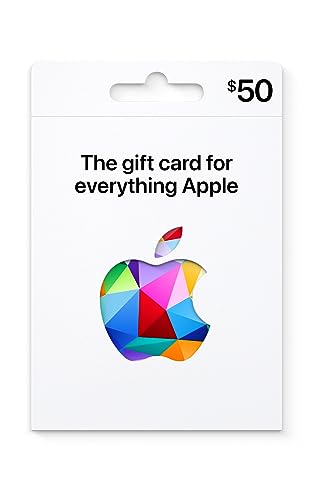 Apple Gift Card - App Store, iTunes, iPhone, iPad, AirPods, MacBook, accessories and more - 50 - Design may vary