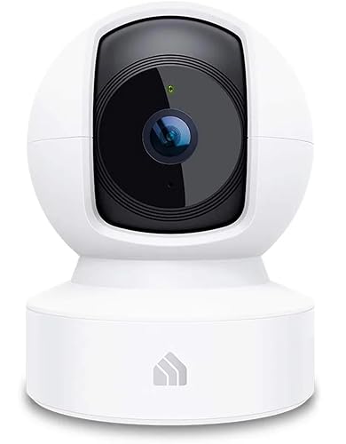 Kasa Indoor Pan/Tilt Smart Security Camera, 1080p HD Dog-Camera,2.4GHz with Night Vision,Motion Detection for Baby and Pet Monitor, Cloud & SD Card Storage, Works with Alexa& Google Home (EC70), White - White - New 1080P