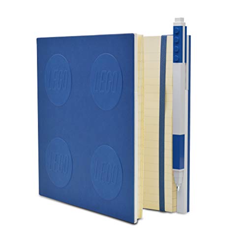 IQ LEGO Stationery Locking Notebook with Gel Pen - Blue - Blue