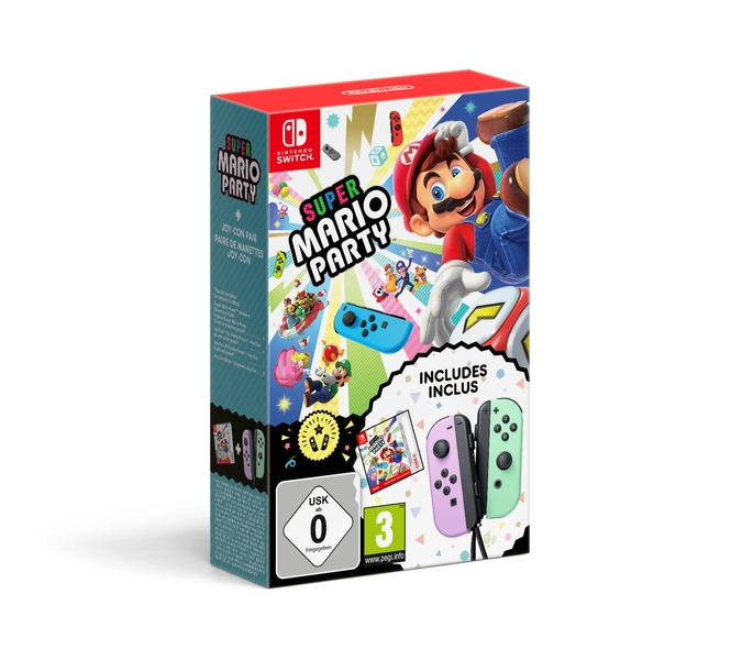 Super Mario Party + Joy-Con Pair Pastel Purple/Pastel Green