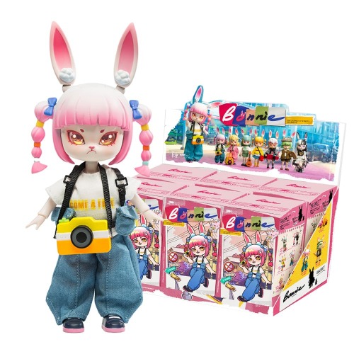 XiDonDon Figuras de muñeca Bonnie, muñeca BJD 1/12, Figuras de acción de tamaño OB11, muñecas móviles con Ropa de muñeca (Street Outing Series,Single Box) - Single Box