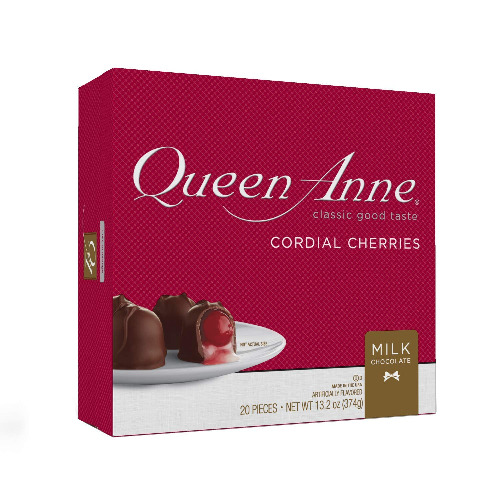 Queen Anne Cordial Cherries, 13.2 Ounces (Milk Chocolate) - Cherry 20 Count (Pack of 1)