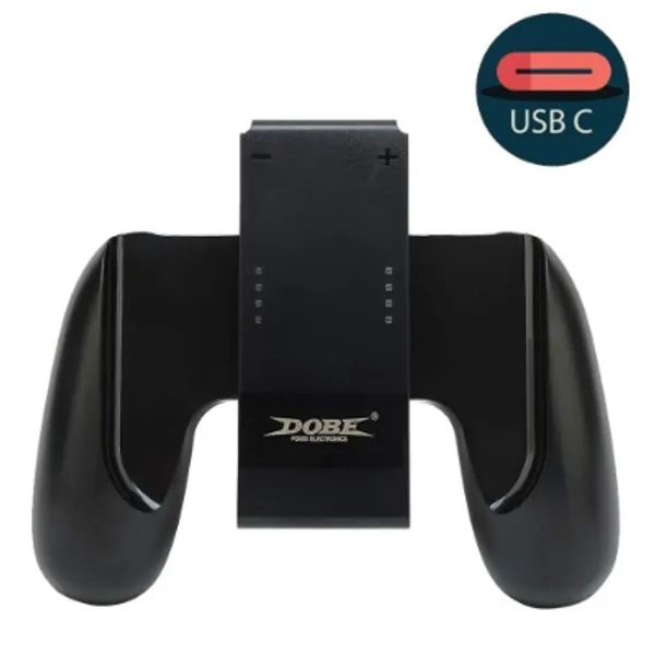 Kinvoca Joy Con Charging Grip, Ergo Comfort Joycon Grip for Nintendo Switch Joy-Con Controllers, Portable Joycon Charger Dock with 79in USB-C Cable and Battery Indicators, High Speed Charge While Play