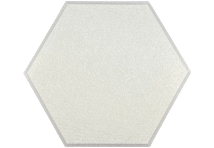 Hexagon PET Felt Acoustic Panels - 12 Pack - Eco Friendly Sound Absorption Panels - White