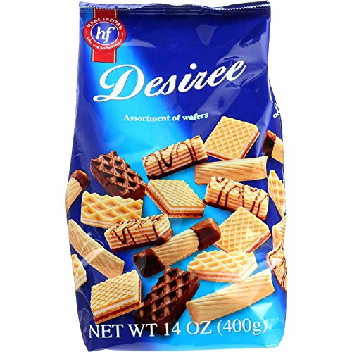 Hans Freitag Biscuits and Wafers (Desiree Wafers, 14oz, pack of 2) - Desiree Wafers, 14oz, pack of 2