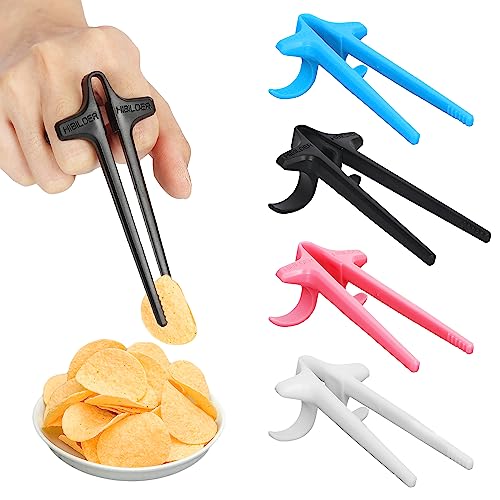 6Pcs Finger Chopsticks - Snack Chopsticks for Gamers - Fun Chopsticks, Gamer Chopsticks Snack Clips Gamepad Accessories Mobile Game Accessories - 6pcs