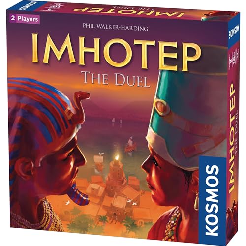Imhotep: The Duel – A Board Game by Thames & Kosmos 2 Players – Board Games for Family 30 Minutes of Gameplay – Games for Family Game Night – for Kids and Adults Ages 10+ - English Version