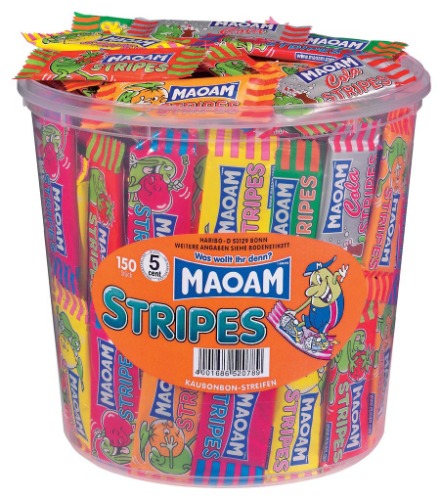 Maoam 150 Stripes, 1er Pack (1 x 1.050 g) - 
