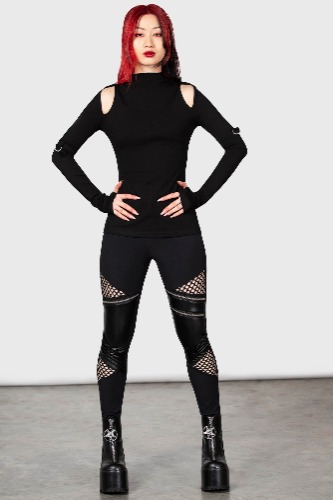 Neo Noir Leggings | XS / Black / 86%Polyamide 14%Elastane