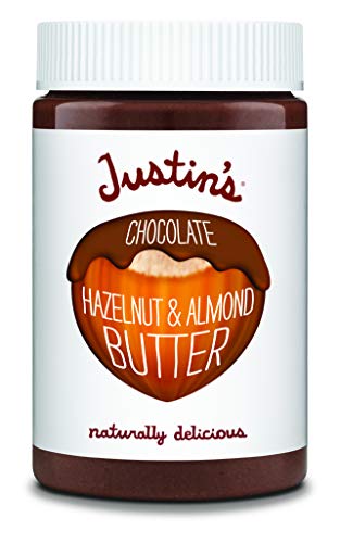 Justin's Chocolate Hazelnut and Almond Butter, Organic Cocoa, No Stir, Gluten-free, Responsibly Sourced, 16 Ounce (Pack of 1) - Chocolate Hazelnut & Almond Butter - 1 Pound (Pack of 1)