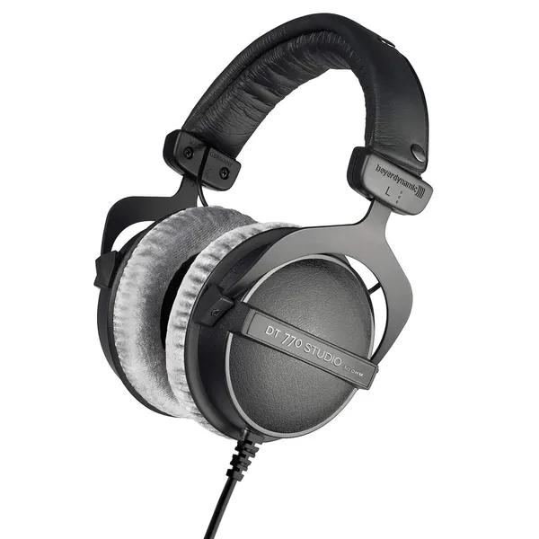 beyerdynamic DT 770 Pro Studio Headphones - Over-Ear, Closed-Back, Professional Design for Recording and Monitoring (80 Ohm, Grey) - 80 OHM Grey