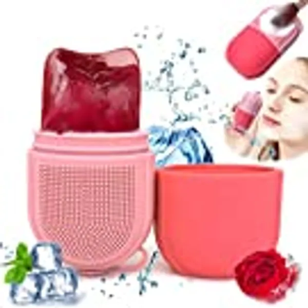 UROSER 3 in 1 Ice Face Roller, Puffiness Relief Roller for Face, Eyes & Neck, Beauty Facial Icing Massage Beauty Skin Care Tools for Tighten Pores, Contour Face, Prevent Puffiness, Relieve Fatigue