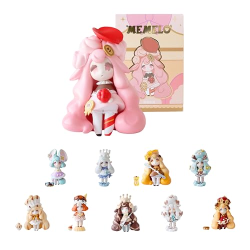 Sweet Kingdom, Blind Box Dessert Anime Figures, Home Decor for Any Room, Collectible Stationary Desk Accessories, Food Themed Gift for Birthdays or Holidays like Christmas, Single Blind Box - Single Blind Box - Sweet Kingdom