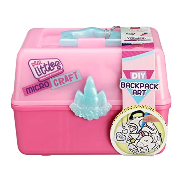 REAL LITTLES - 1 Pack Collectible Micro Craft, Mini Craft Box - Collect 6 Different Micro Craft Projects to Make with Micro Working Accessories Inside! Styles May Vary and Each Craft Sold Separately
