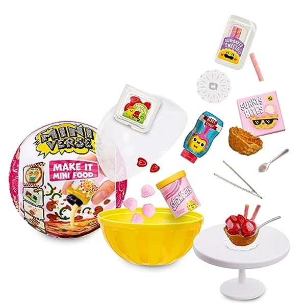 MGA's Miniverse MGA Entertainment Make It Mini Food Diner Series 2 Mini Collectibles, Blind Packaging, DIY, Resin Play, Replica Food, NOT Edible, Collectors, 8+