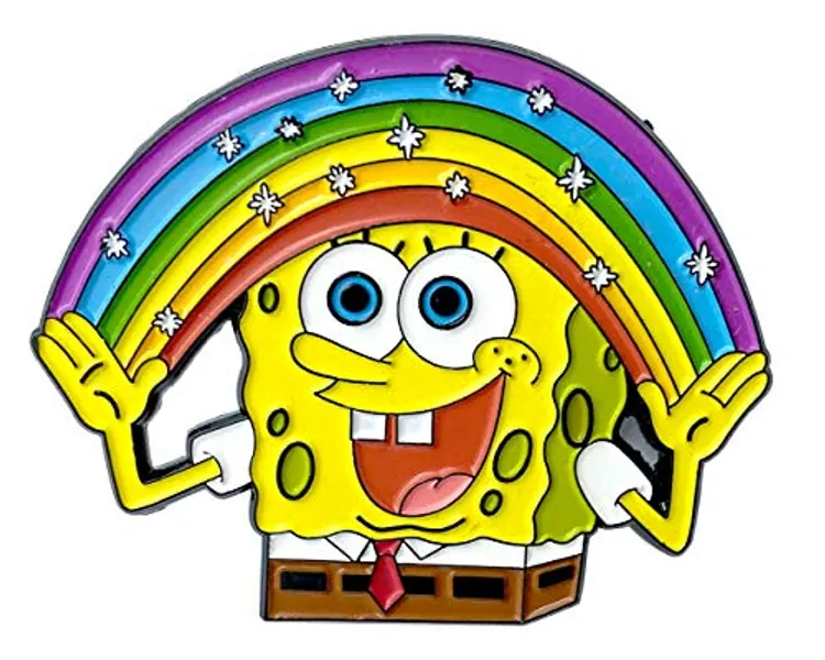 "Imagination!" - Spongebob Squarepants - Official Collectible Pin