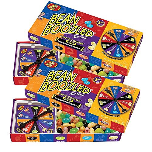 Jelly Belly BeanBoozled Spinner Jelly Beans Game Gift Box 3.5 oz, 3rd Edition with New Flavors Stinky Socks & Lawn Clippings (2-Pack) - Assorted - 3.5 Ounce (Pack of 2)