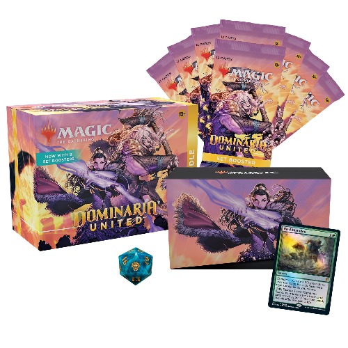 Magic: The Gathering Dominaria United Bundle | 8 Set Boosters + Accessories - 